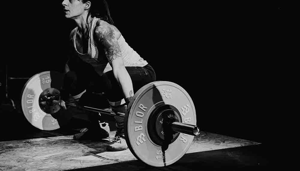 Posizione di partenza nello snatch