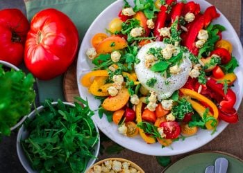 selezione di frutta e verdura