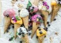 selezione di gelati dai vari gusti