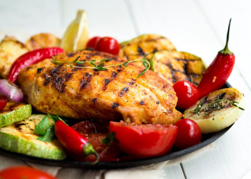 petto di pollo con verdure